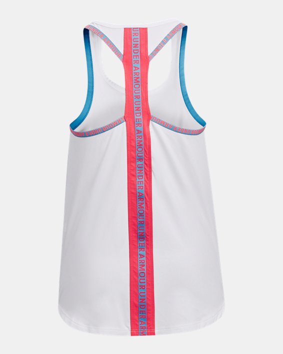 Girls' UA Knockout Tank in White image number 1